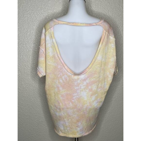 We the Free Yellow Peek-A-Boo Back Top Size S - Picture 3 of 4
